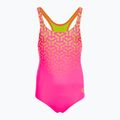 Gyerek fürdőruha arena Kikko V Swim Pro Back shocking pink / soft green