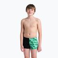 Gyerek úszónadrág arena Foam Swim Short black/soft green multi 5