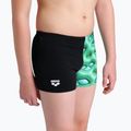 Gyerek úszónadrág arena Foam Swim Short black/soft green multi 8