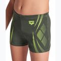 Gyermek arena Poseidonia Swim Short sötét zsálya/artic lime boxer rövidnadrág 6