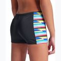 Gyermek arena Racing Stripe fürdőruha fekete/fekete multi 8