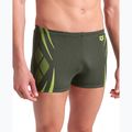 Férfi arena Poseidonia Swim Short sötét zsálya/artic lime boxer rövidnadrág 7
