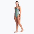 Női egyrészes fürdőruha arena Racing Stripe Xcriss Cross fekete multi/fekete 6