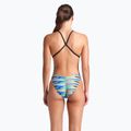 Női egyrészes fürdőruha arena Racing Stripe Xcriss Cross fekete multi/fekete 7
