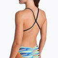 Női egyrészes fürdőruha arena Racing Stripe Xcriss Cross fekete multi/fekete 9