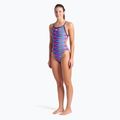 Női egyrészes fürdőruha arena Racing Stripe Xcriss Cross navy multi/navy 6