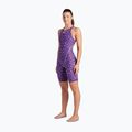 Női egyrészes fürdőruha arena Powerskin ST Next LE Open Back leopard skin violet 2