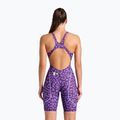 Női egyrészes fürdőruha arena Powerskin ST Next LE Open Back leopard skin violet 3