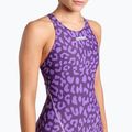 Női egyrészes fürdőruha arena Powerskin ST Next LE Open Back leopard skin violet 4