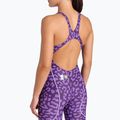 Női egyrészes fürdőruha arena Powerskin ST Next LE Open Back leopard skin violet 5