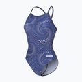 Női egyrészes fürdőruha arena Fireflow Lightdrop Back navy/team navy 3