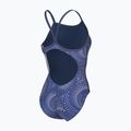Női egyrészes fürdőruha arena Fireflow Lightdrop Back navy/team navy 4