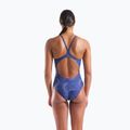 Női egyrészes fürdőruha arena Fireflow Lightdrop Back navy/team navy 7