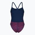 Női egyrészes fürdőruha arena Snake Skin Challenge navy/team redwhiteblue 2