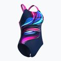 Női egyrészes fürdőruha arena Bloom Swim Pro Back Lb multi navy/navy/shocking pink 3