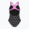 Gyermek egyrészes fürdőruha arena Multiple Dot Swim Pro Back multi fekete/orchidea 2