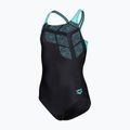 Gyerek egyrészes fürdőruha arena Kikko Swim Pro Back black/water 3