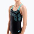 Gyerek egyrészes fürdőruha arena Kikko Swim Pro Back black/water 8
