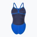 Női egyrészes fürdőruha arena Team Swimsuit Challenge Solid neon blue/team orange 2