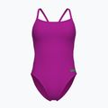 Női egyrészes fürdőruha Arena Team Swimsuit Challenge Solid very fuchsia/team green