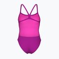 Női egyrészes fürdőruha Arena Team Swimsuit Challenge Solid very fuchsia/team green 2