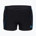 Férfi úszó boxer nadrág arena Graphic Swim Short black/turquoise