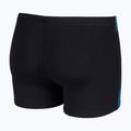 Férfi úszó boxer nadrág arena Graphic Swim Short black/turquoise 4