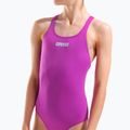 Gyerek egyrészes fürdőruha Arena Team Swim Tech Solid very fuchsia/water 8