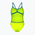 Női egyrészes fürdőruha Arena Lace Back Solid artic lime/blue cosmo 2