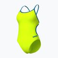 Női egyrészes fürdőruha Arena Lace Back Solid artic lime/blue cosmo 3