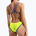 Női egyrészes fürdőruha arena One Double Cross Back One Piece artic lime/plum/blue cosmo 9