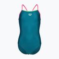 Gyerek egyrészes fürdőruha arena Light Drop Solid deep teel/shocking pink/verbena