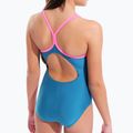 Gyerek egyrészes fürdőruha arena Light Drop Solid deep teel/shocking pink/verbena 9