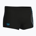 Férfi úszó boxer nadrág arena Basic Swim Short black/turquoise 4