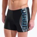 Férfi úszó boxer nadrág arena Basic Swim Short black/turquoise 8