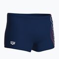 Férfi úszó boxer nadrág arena Basic Swim Short navy/white 4