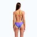 Női egyrészes fürdőruha arena One Shaded Print Tech One Back bright coral royal multi/soft green 7