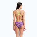 Női egyrészes fürdőruha arena Floral Challange Back violet multi/artic lime 3
