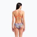 Női egyrészes fürdőruha arena Painting Lace Back multi/bright coral 7