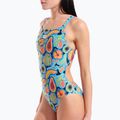 Női egyrészes fürdőruha arena Fruits Lace Plus Back multi/turquoise / multi 4
