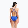 Női egyrészes fürdőruha arena Earth Challange Back neon blue multi/neon blue/neon blue 3