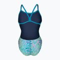 Női egyrészes fürdőruha arena Snake Skin Challenge blue cosmo multi/blue cosmo 2