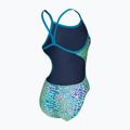 Női egyrészes fürdőruha arena Snake Skin Challenge blue cosmo multi/blue cosmo 4