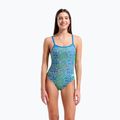 Női egyrészes fürdőruha arena Snake Skin Challenge blue cosmo multi/blue cosmo 5