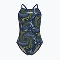 Gyerek egyrészes fürdőruha arena Fireflow Lightdrop Back navy/team navy yellow