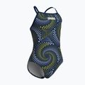 Gyerek egyrészes fürdőruha arena Fireflow Lightdrop Back navy/team navy yellow 4