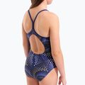 Gyerek egyrészes fürdőruha arena Fireflow Lightdrop Back navy/team navy yellow 9