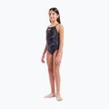 Gyerek egyrészes fürdőruha arena Fireflow Lightdrop Back black/team black 6