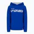Gyermek tenisz pulóver Tecnifibre Fleece kapucnis pulóver kék 21LAHORO0B