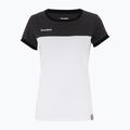 Női teniszpóló Tecnifibre Stretch fehér és fekete 22LAF1 F1